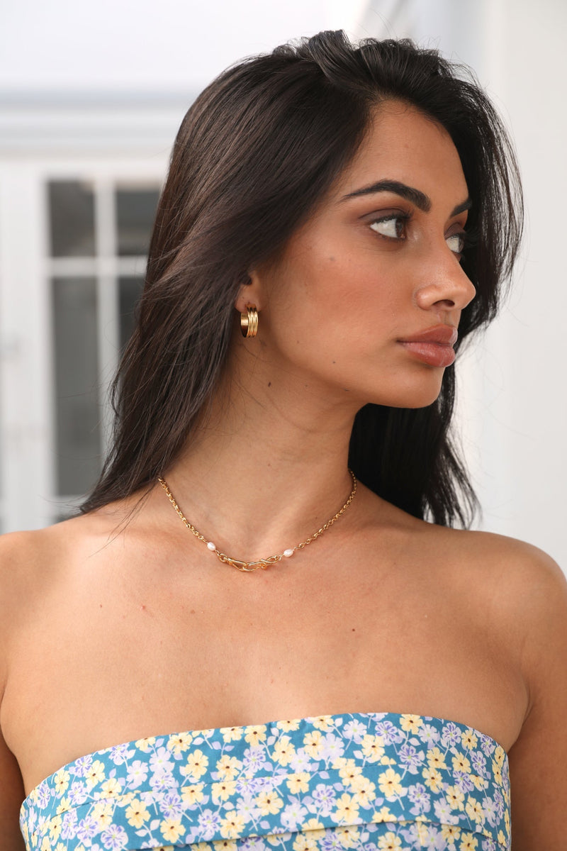 18K Gold Plated Fine Day Earrings