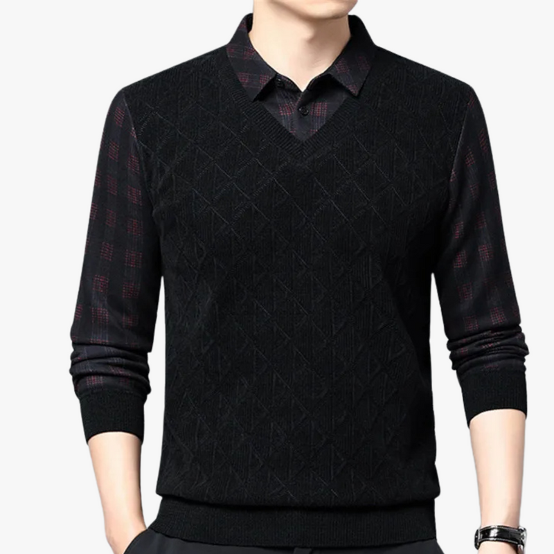 Poloshirt Warm Cardigan