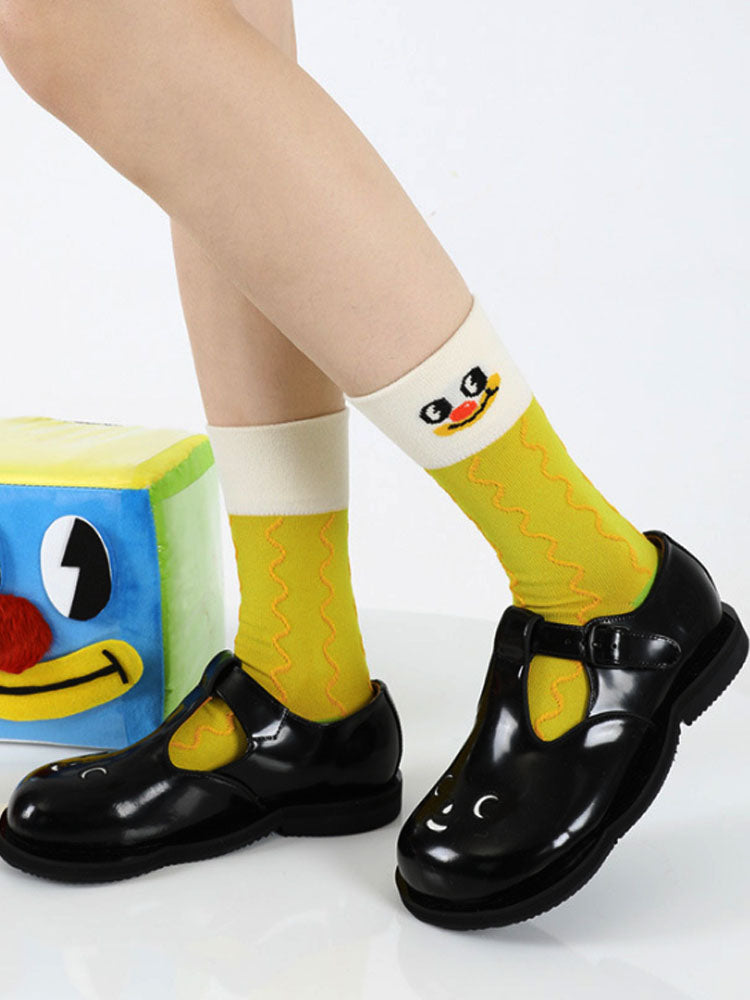 Cartoon Clown Pattern Socks