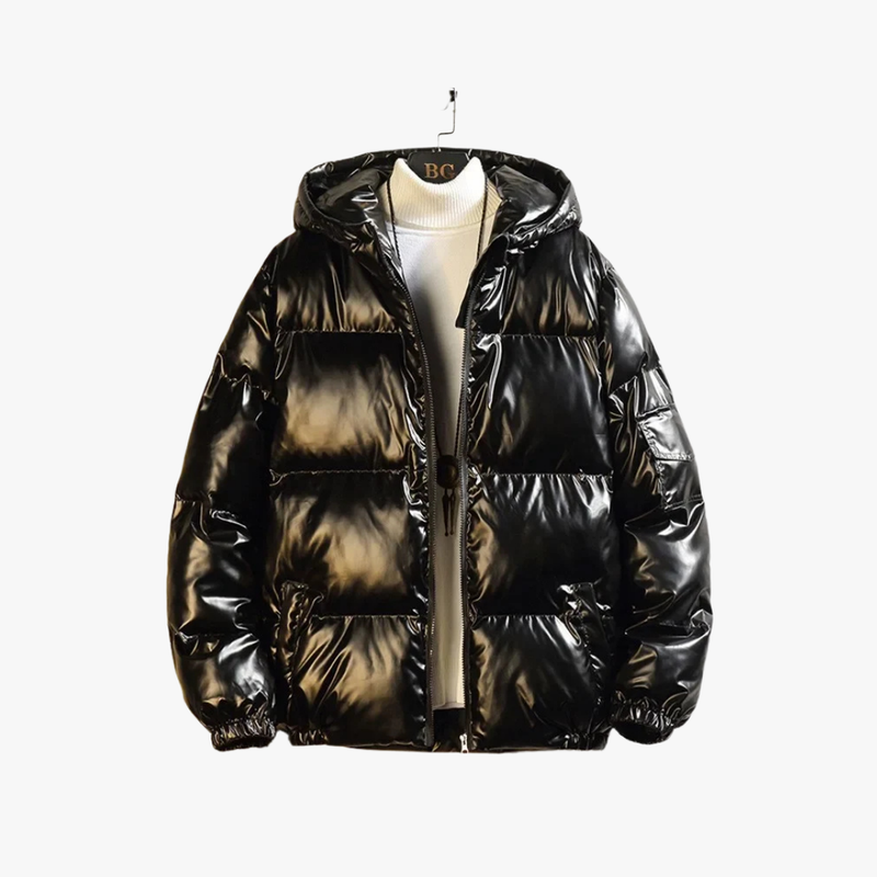 Metaluxe Metallic Puffer Jacket