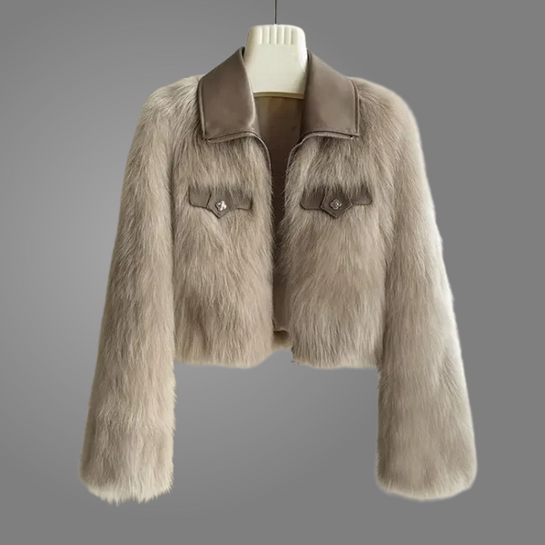 Zafizia Édena Cropped Fur Jacket