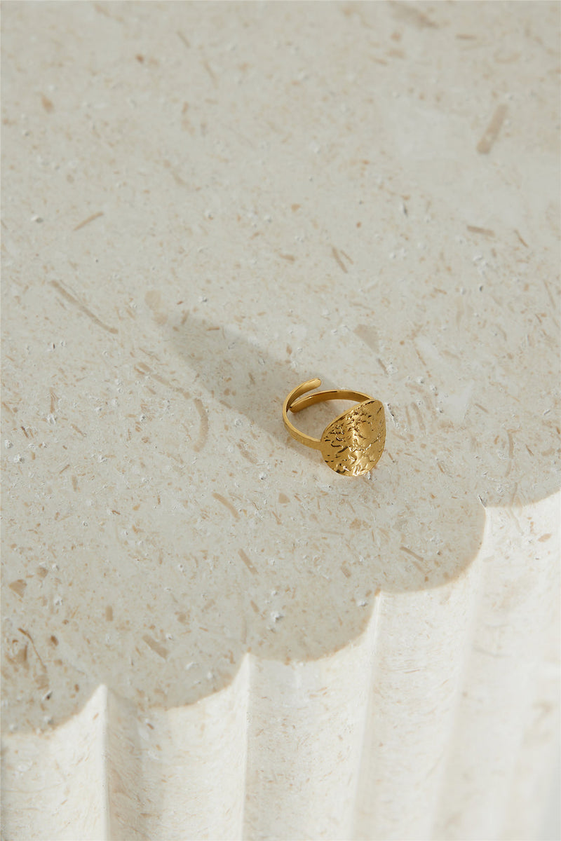 18k Gold Plated Golden Moon Ring Gold