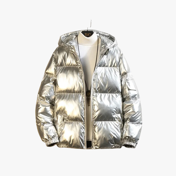 Metaluxe Metallic Puffer Jacket