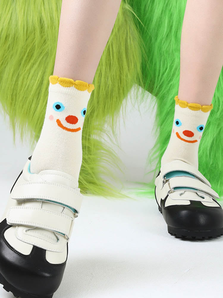 Fun and Cute Cartoon Pattern Cotton Socks