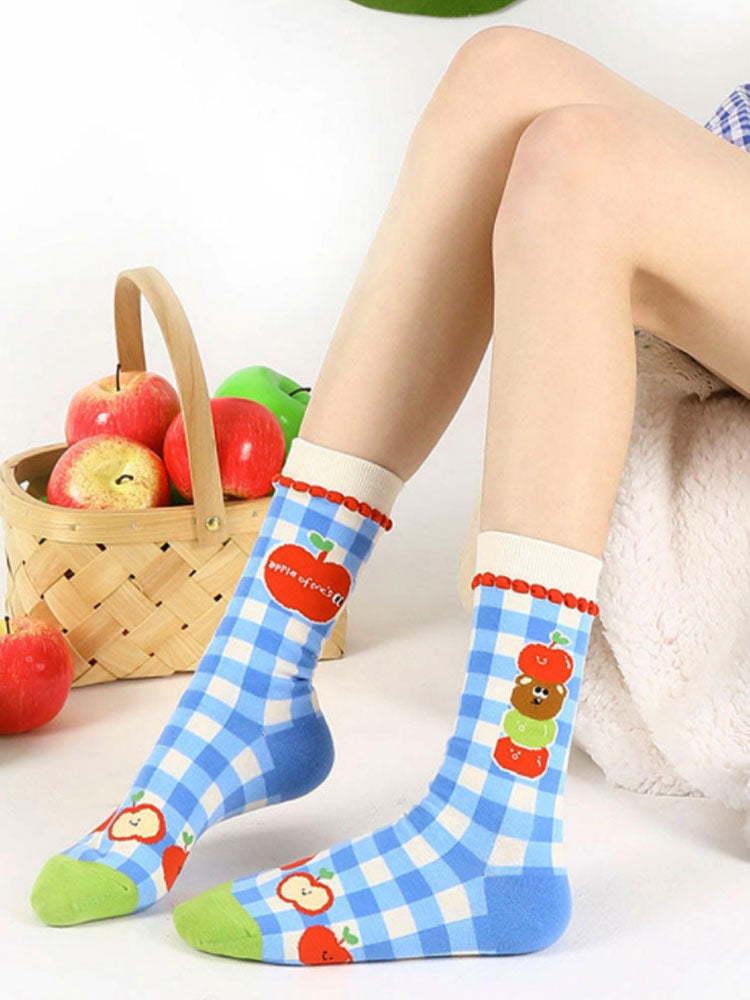 Cute Bear Cartoon Socks