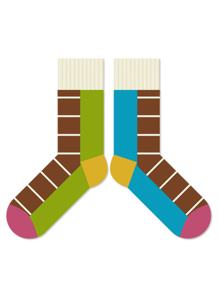 Colorful Striped Cotton Socks