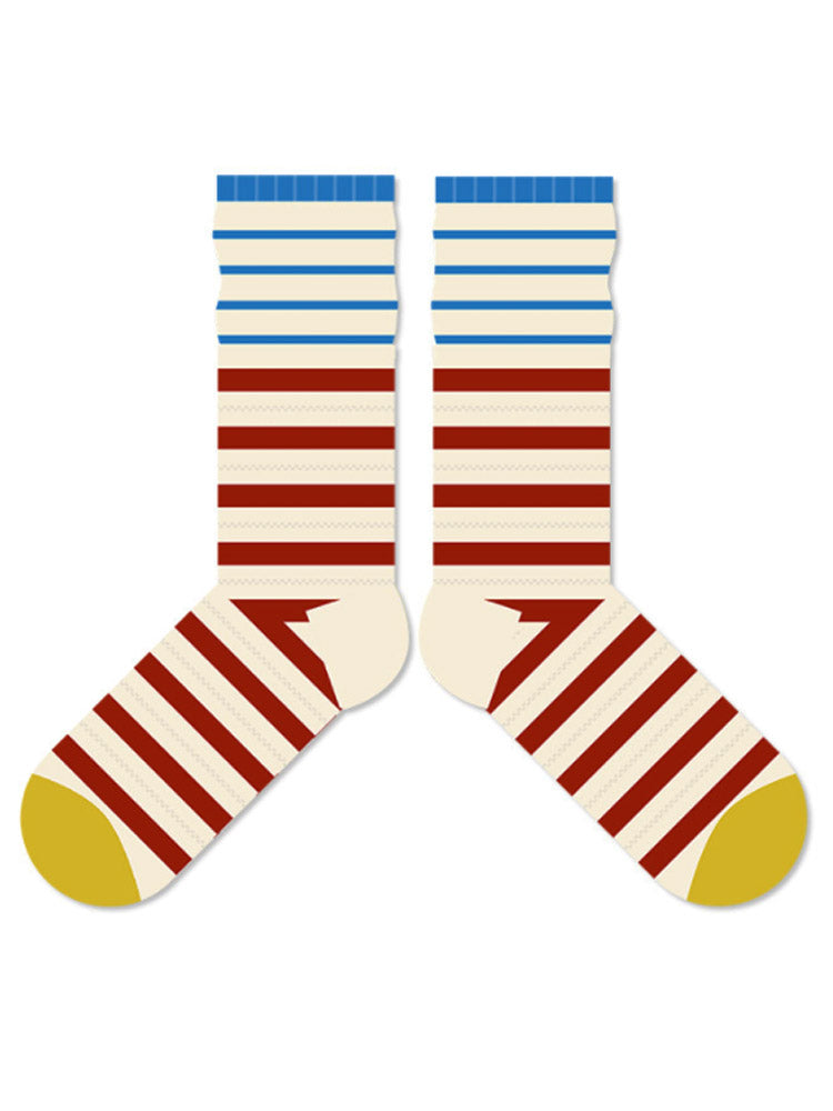 Colorful Striped Cotton Socks