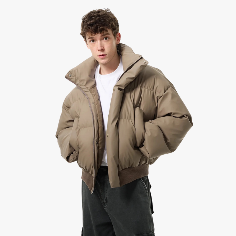 Urban Edge Cropped Puffer Jacket