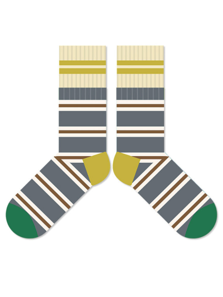 Colorful Striped Cotton Socks