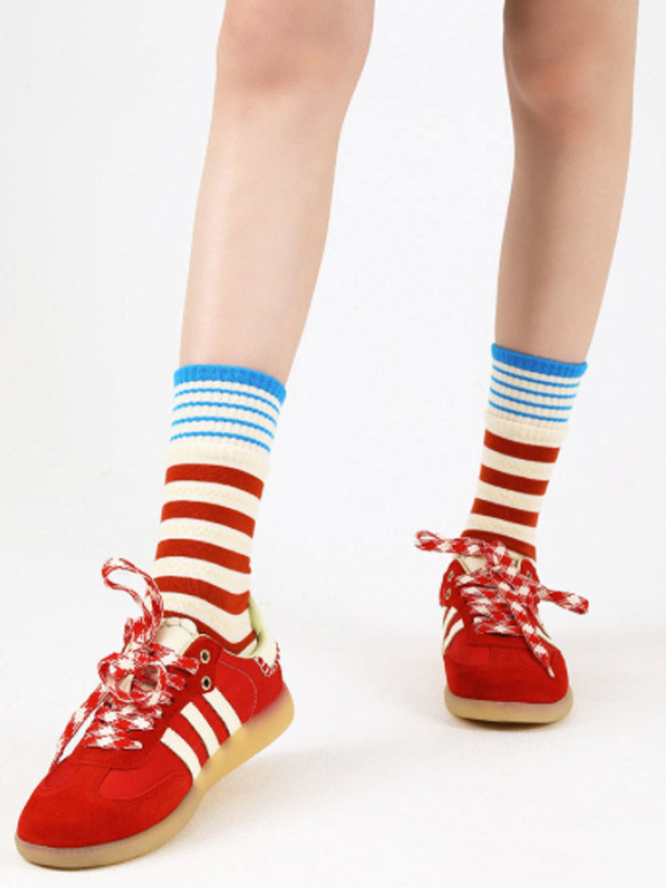 Colorful Striped Cotton Socks