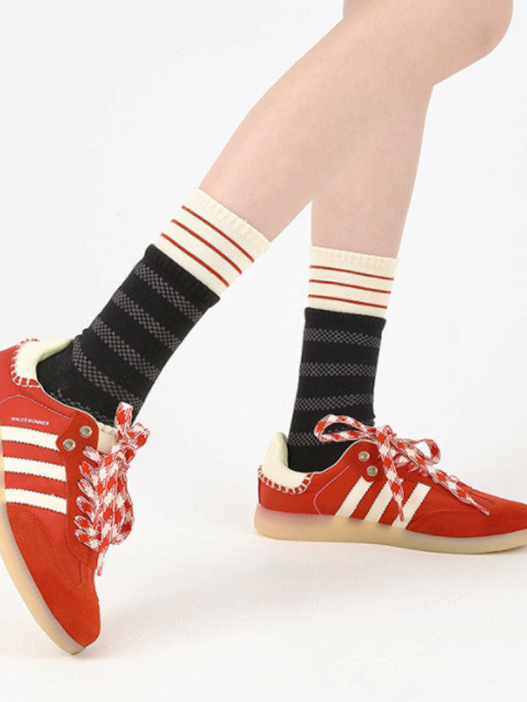 Colorful Striped Cotton Socks