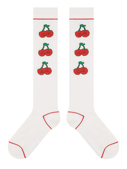 Sweet  Print Knee-High Socks