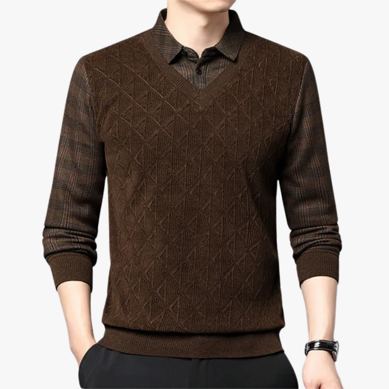 Poloshirt Warm Cardigan