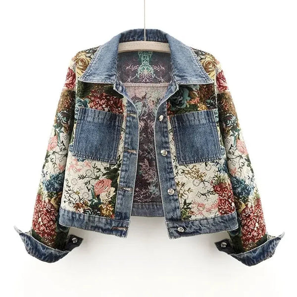 Zafizia Hayley Floral Denim Jacket