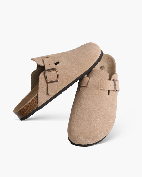 Eleganza Mens Clogs In Suede - Zafizia