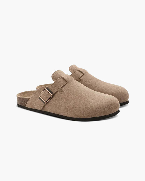 Eleganza Mens Clogs In Suede - Zafizia