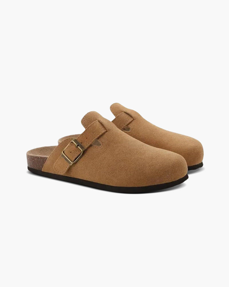 Eleganza Mens Clogs In Suede - Zafizia