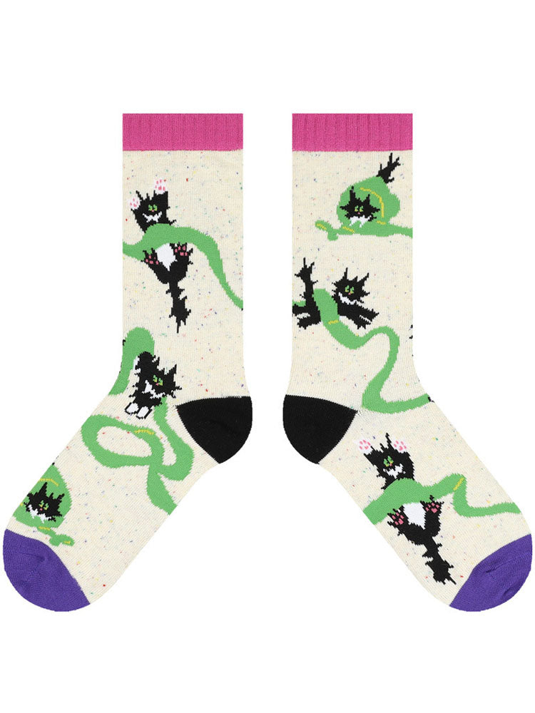 Adorable Cartoon  Cotton Socks-Fluffy Cat