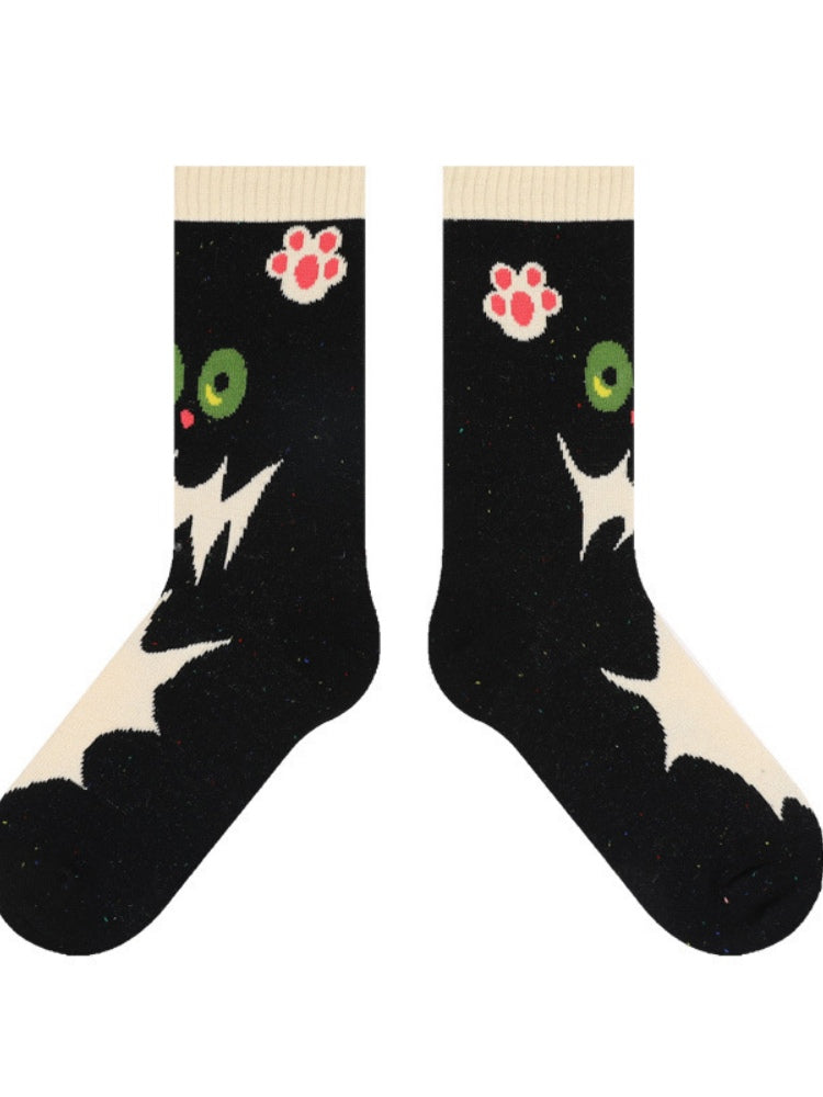 Adorable Cartoon  Cotton Socks-Fluffy Cat