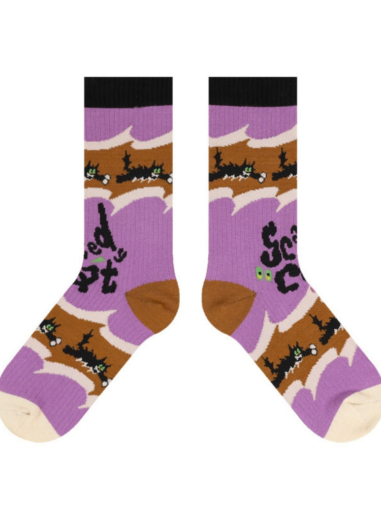 Adorable Cartoon  Cotton Socks-Fluffy Cat