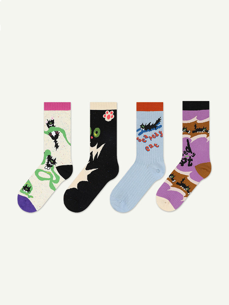 Adorable Cartoon  Cotton Socks-Fluffy Cat