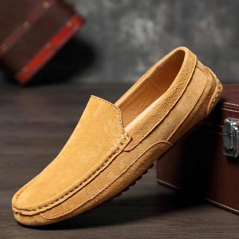 Mens Classic Suede Loafers