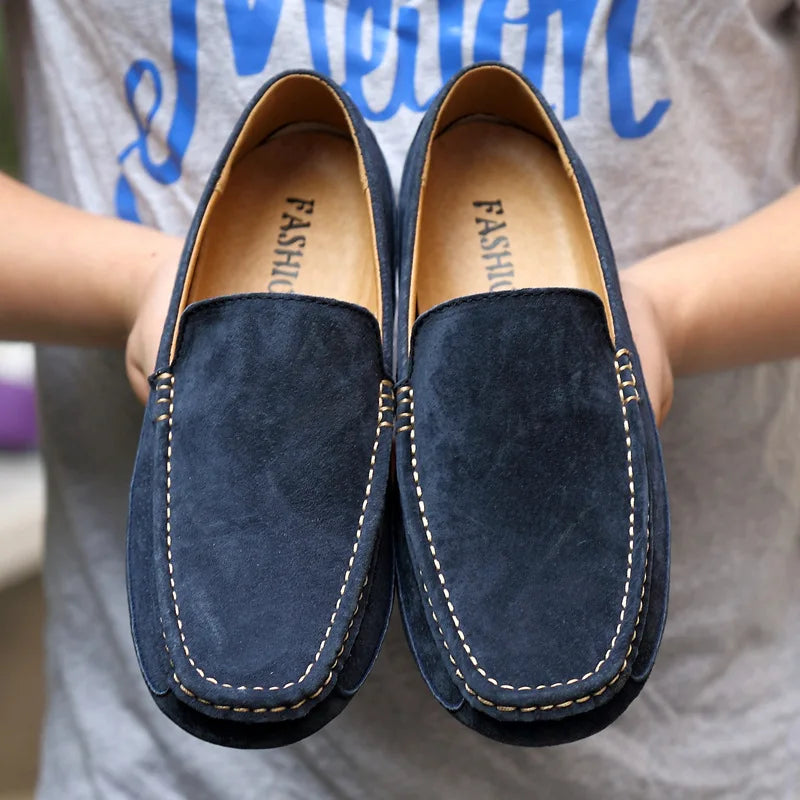 Mens Classic Suede Loafers