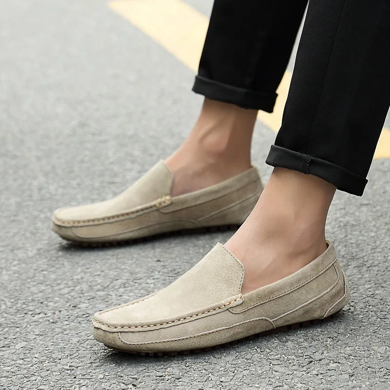 Mens Classic Suede Loafers