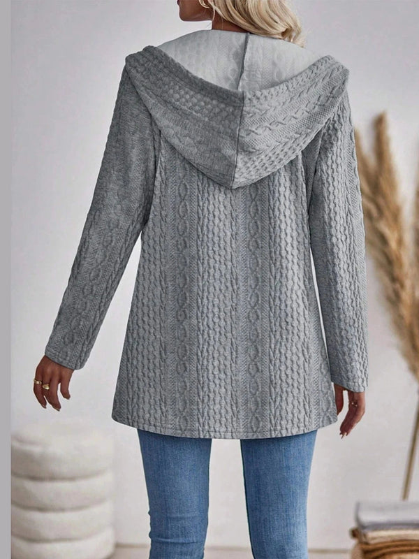 Stravari Hooded Knit Blazer