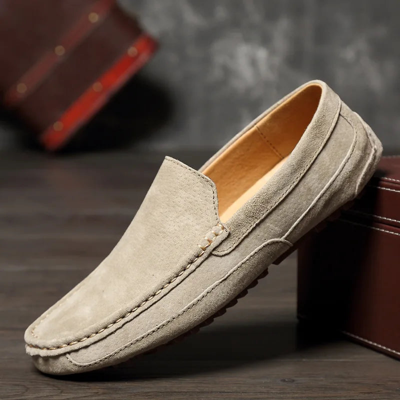 Mens Classic Suede Loafers