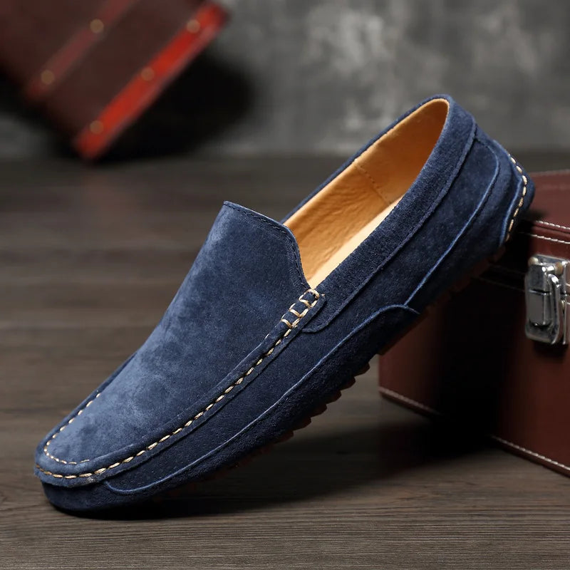 Mens Classic Suede Loafers