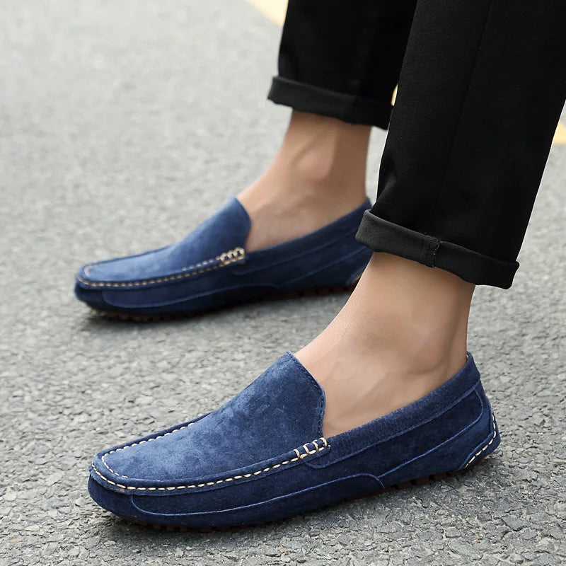 Mens Classic Suede Loafers